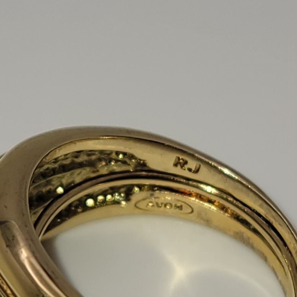 Avon Dome Shaped Gold-tone Ring Size 7 New Old Stock